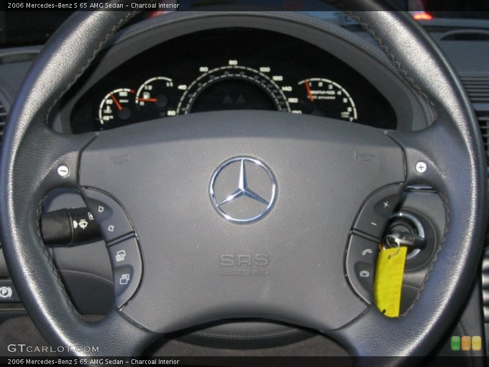 Charcoal Interior Steering Wheel for the 2006 Mercedes-Benz S 65 AMG Sedan #63522532