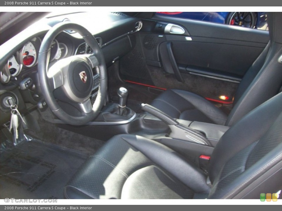 Black Interior Photo for the 2008 Porsche 911 Carrera S Coupe #63522866