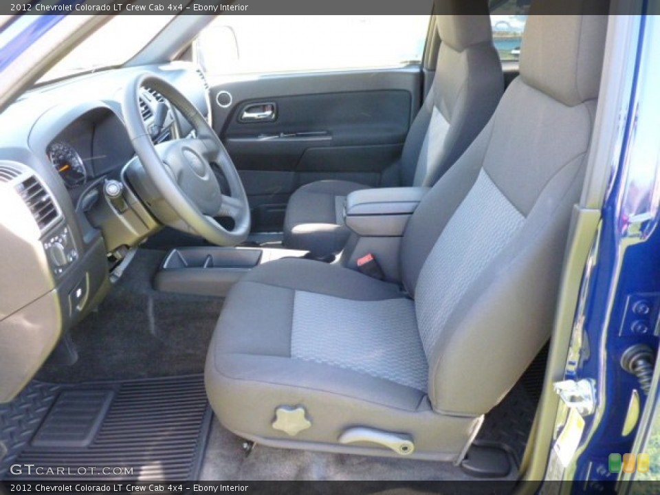 Ebony Interior Photo for the 2012 Chevrolet Colorado LT Crew Cab 4x4 #63523735