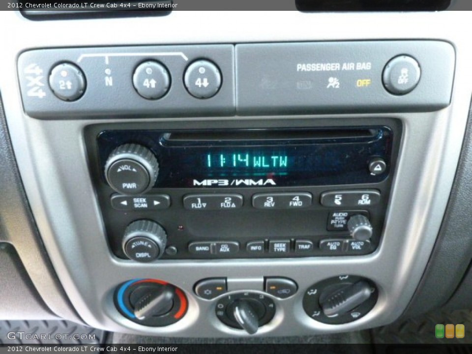 Ebony Interior Controls for the 2012 Chevrolet Colorado LT Crew Cab 4x4 #63523764