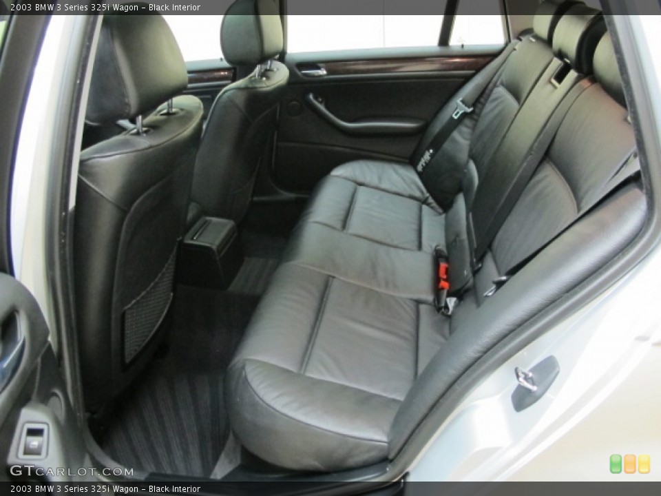 Black Interior Rear Seat for the 2003 BMW 3 Series 325i Wagon #63529737