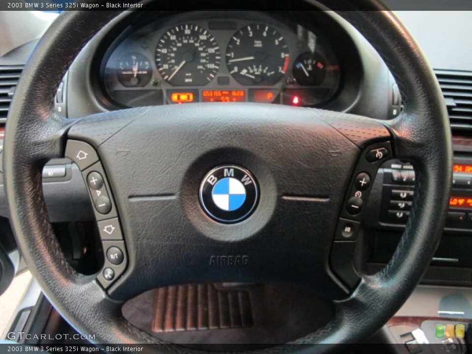 Black Interior Steering Wheel for the 2003 BMW 3 Series 325i Wagon #63529893