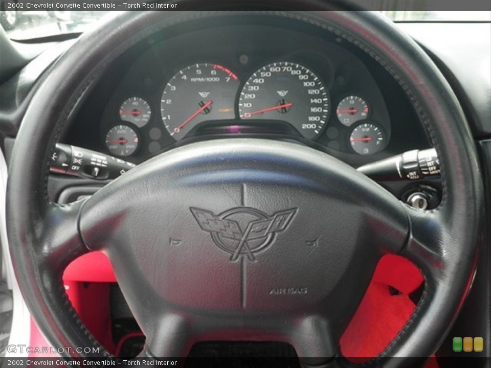 Torch Red Interior Steering Wheel for the 2002 Chevrolet Corvette Convertible #63531105
