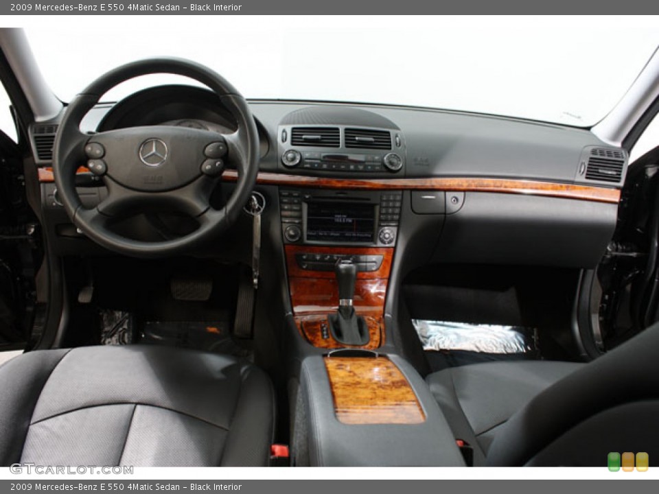 Black Interior Dashboard for the 2009 Mercedes-Benz E 550 4Matic Sedan #63533658