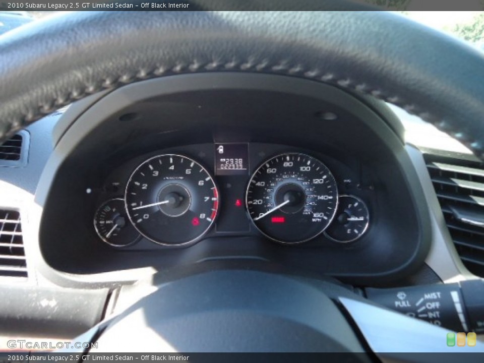 Off Black Interior Gauges for the 2010 Subaru Legacy 2.5 GT Limited Sedan #63536340