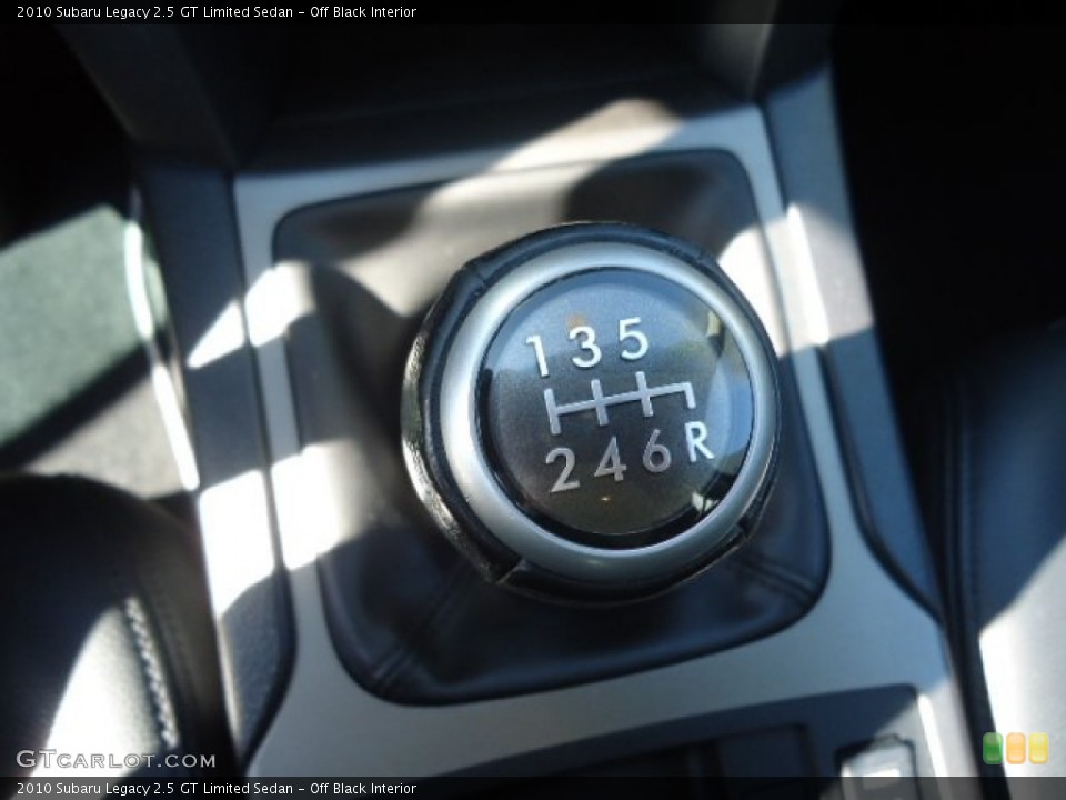 Off Black Interior Transmission for the 2010 Subaru Legacy 2.5 GT Limited Sedan #63536382