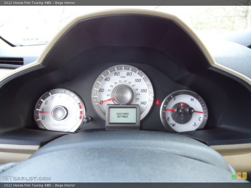Beige Interior Gauges for the 2012 Honda Pilot Touring 4WD #63543667