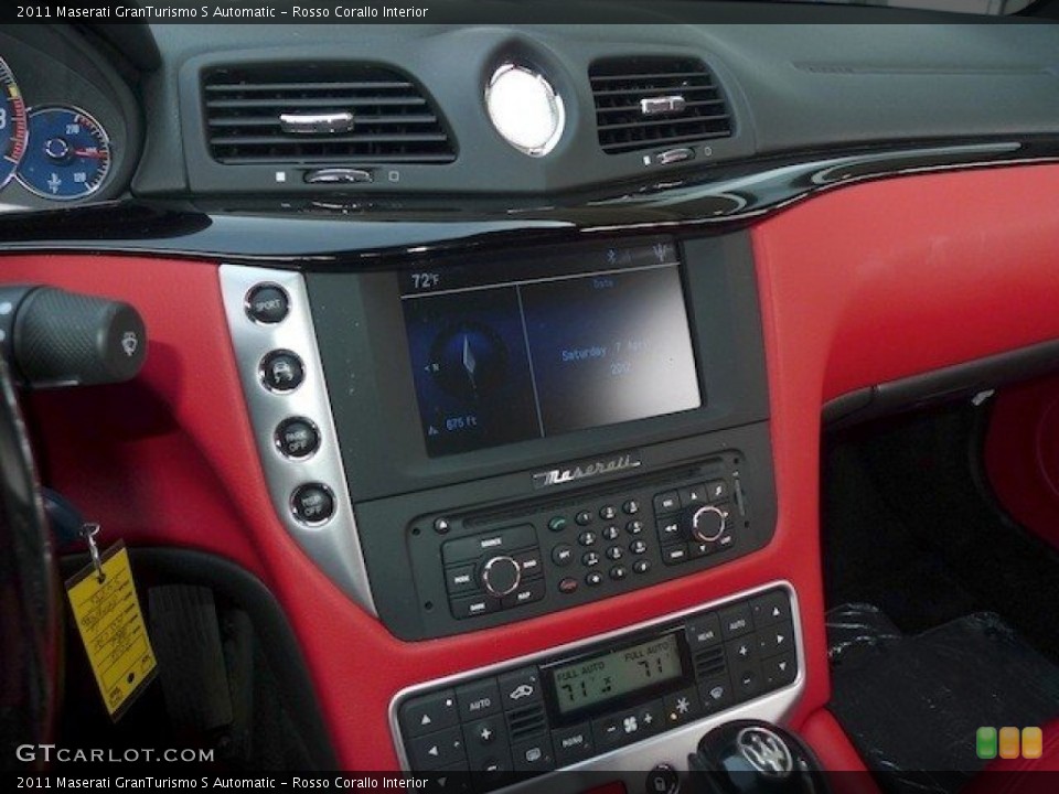 Rosso Corallo Interior Controls for the 2011 Maserati GranTurismo S Automatic #63547671