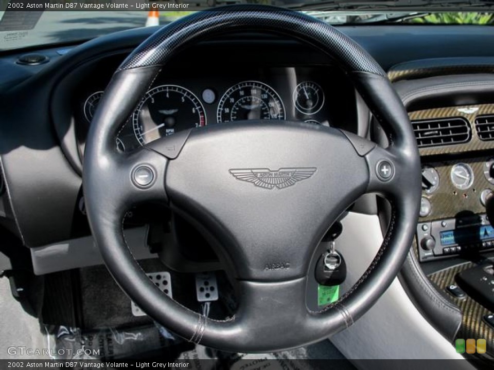Light Grey Interior Steering Wheel for the 2002 Aston Martin DB7 Vantage Volante #63547851