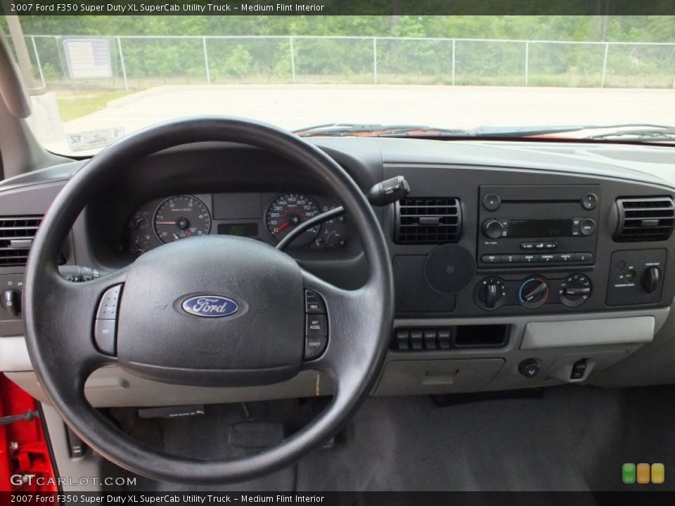 Medium Flint Interior Dashboard for the 2007 Ford F350 Super Duty XL SuperCab Utility Truck #63556795
