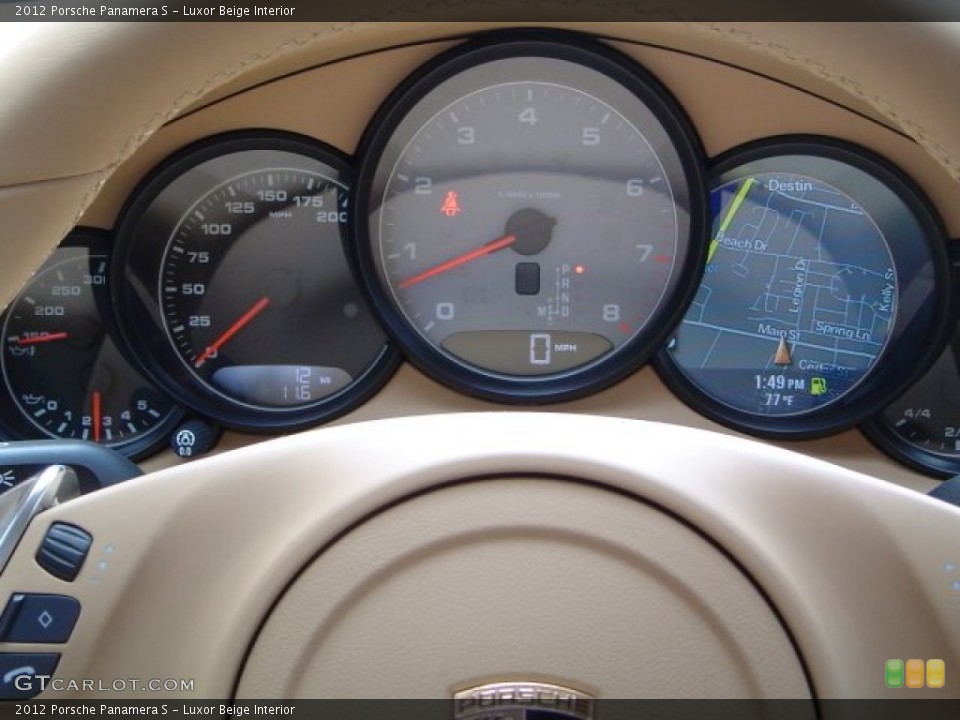 Luxor Beige Interior Gauges for the 2012 Porsche Panamera S #63560442