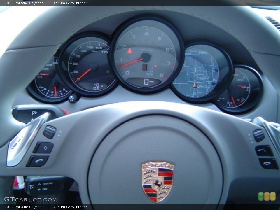 Platinum Grey Interior Gauges for the 2012 Porsche Cayenne S #63560564