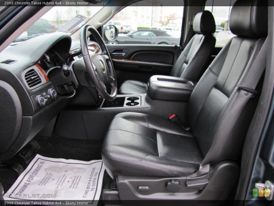Ebony Interior Photo for the 2009 Chevrolet Tahoe Hybrid 4x4 #63560684