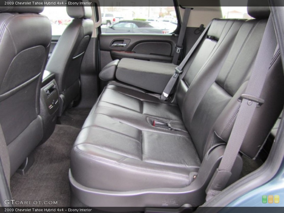 Ebony Interior Rear Seat for the 2009 Chevrolet Tahoe Hybrid 4x4 #63560855