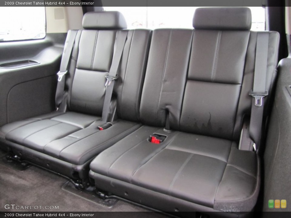 Ebony Interior Rear Seat for the 2009 Chevrolet Tahoe Hybrid 4x4 #63560883