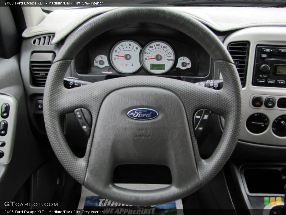 Medium/Dark Flint Grey Interior Steering Wheel for the 2005 Ford Escape XLT #63562223