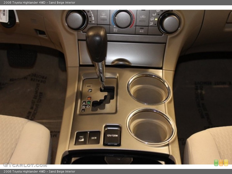 Sand Beige Interior Transmission for the 2008 Toyota Highlander 4WD #63564155