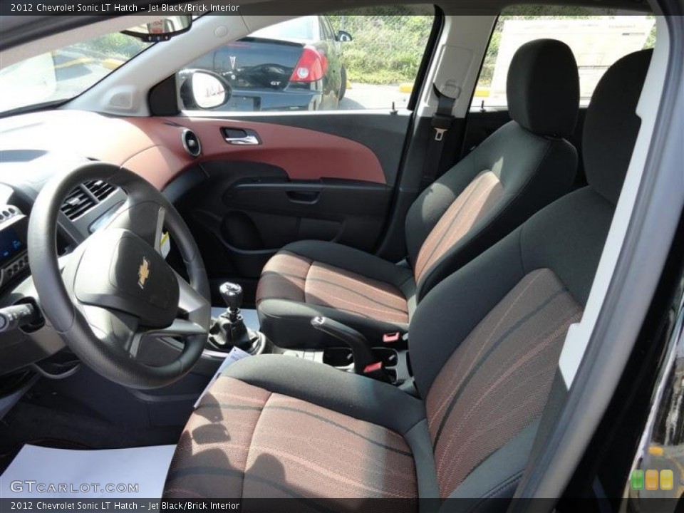Jet Black/Brick Interior Photo for the 2012 Chevrolet Sonic LT Hatch #63567497