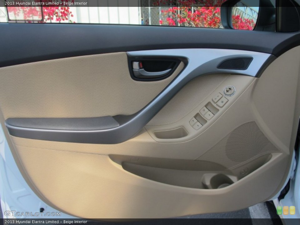 Beige Interior Door Panel for the 2013 Hyundai Elantra Limited #63567938