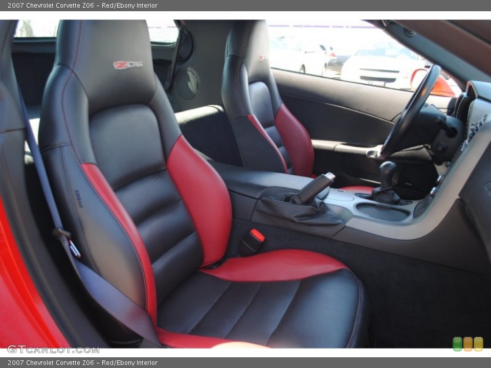 Red/Ebony Interior Photo for the 2007 Chevrolet Corvette Z06 #63569497