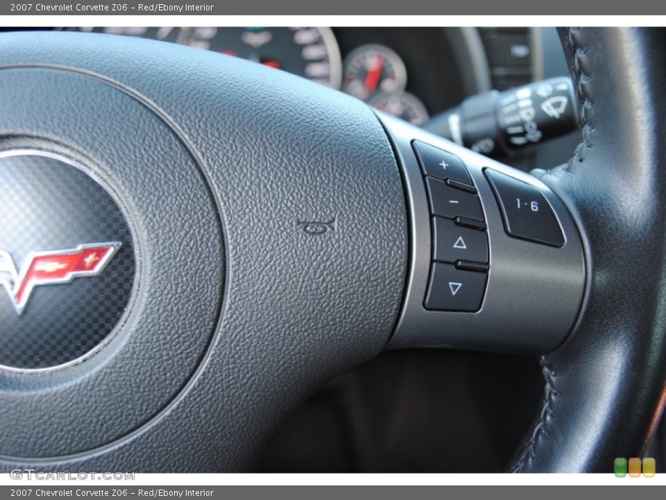Red/Ebony Interior Controls for the 2007 Chevrolet Corvette Z06 #63569531