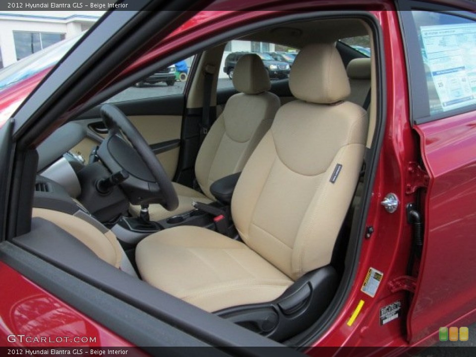 Beige Interior Front Seat for the 2012 Hyundai Elantra GLS #63581249