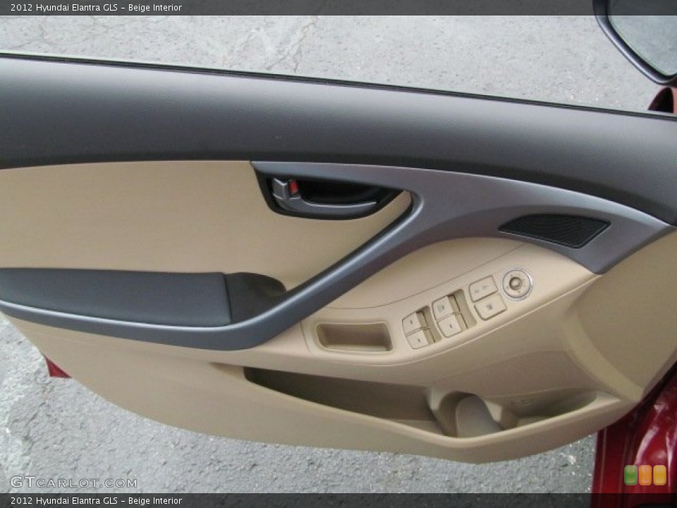 Beige Interior Door Panel for the 2012 Hyundai Elantra GLS #63581264