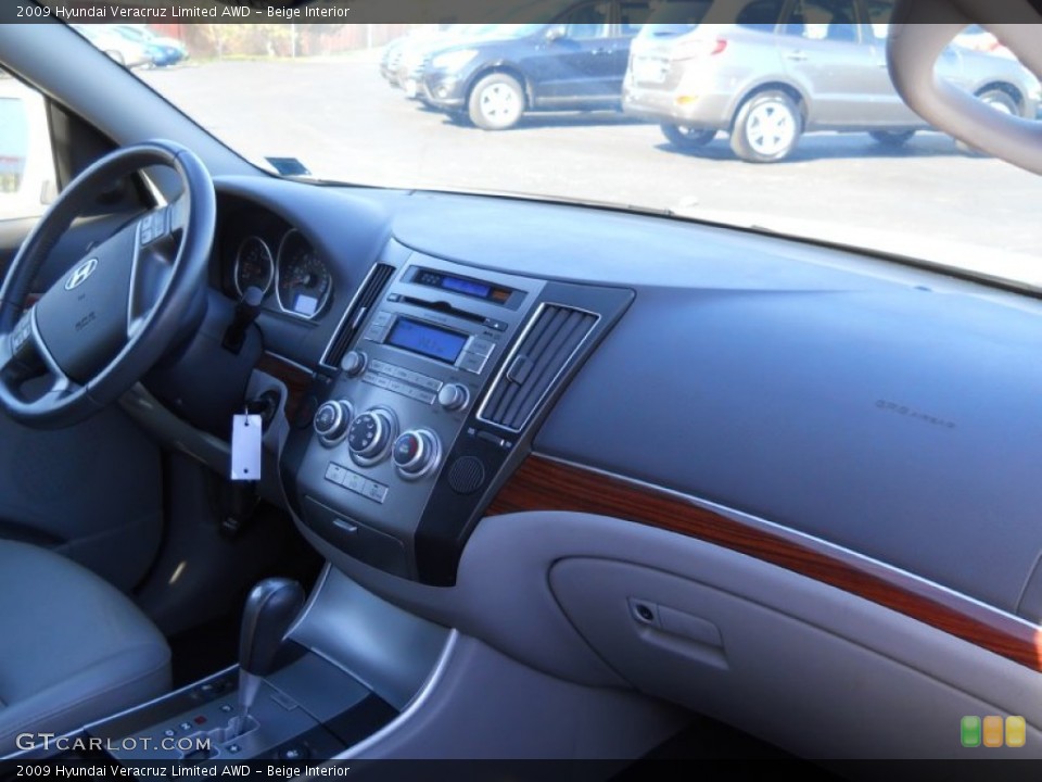 Beige Interior Dashboard for the 2009 Hyundai Veracruz Limited AWD #63586070