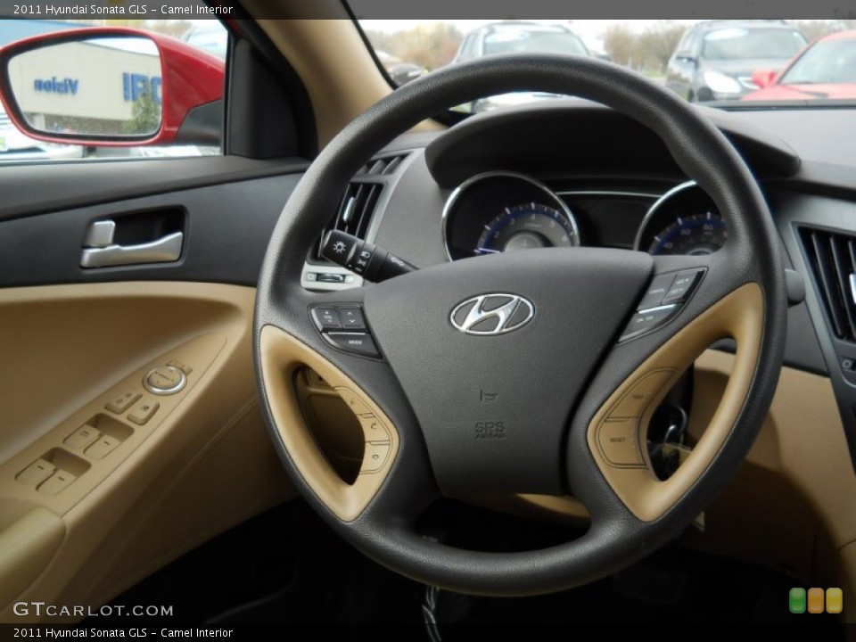 Camel Interior Steering Wheel for the 2011 Hyundai Sonata GLS #63586271