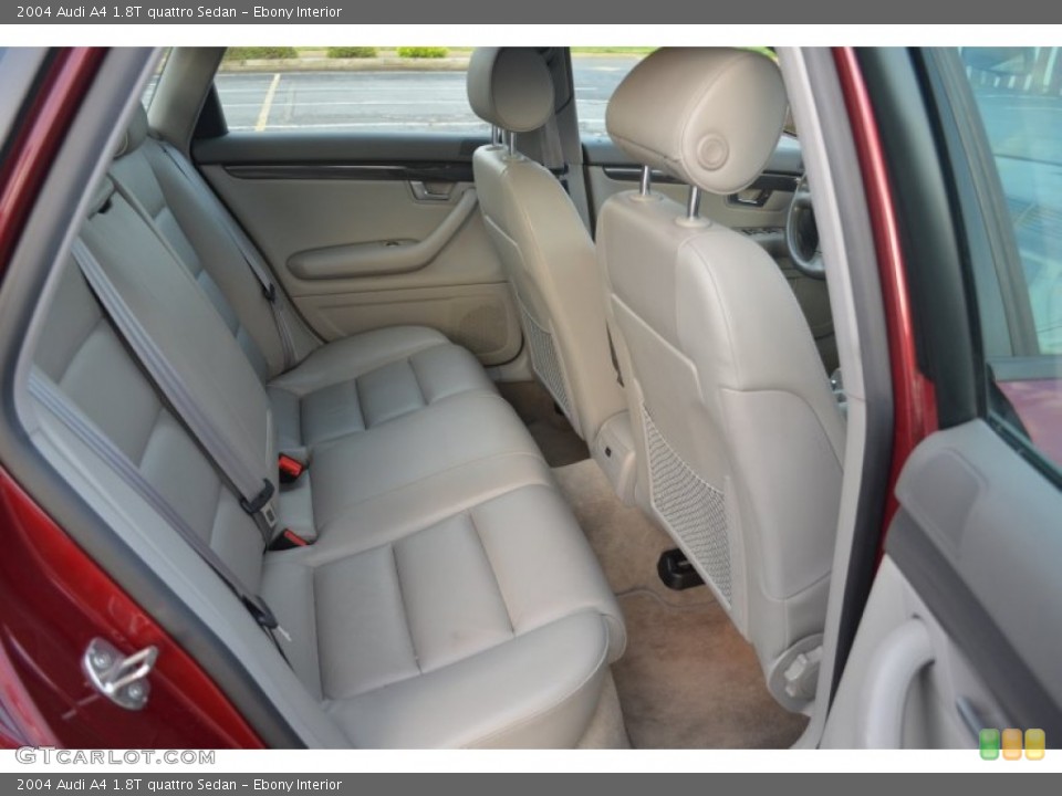 Ebony Interior Rear Seat for the 2004 Audi A4 1.8T quattro Sedan #63590560