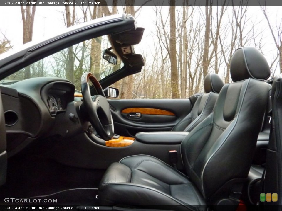 Black Interior Photo for the 2002 Aston Martin DB7 Vantage Volante #63591892