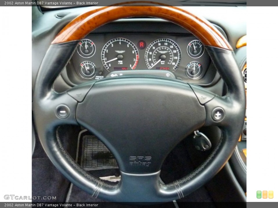 Black Interior Steering Wheel for the 2002 Aston Martin DB7 Vantage Volante #63591904
