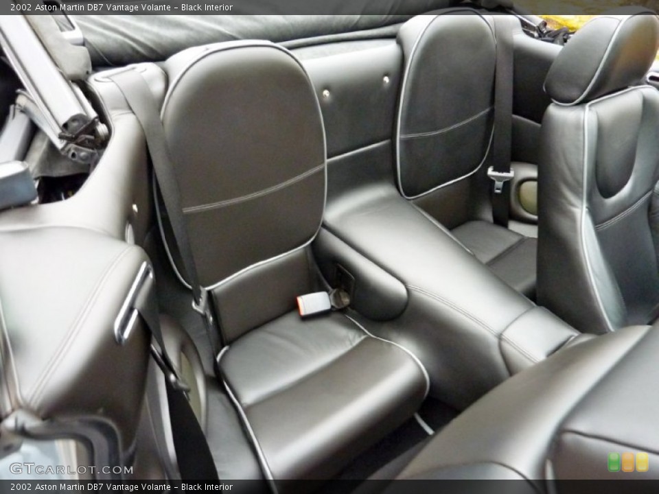 Black Interior Rear Seat for the 2002 Aston Martin DB7 Vantage Volante #63591946