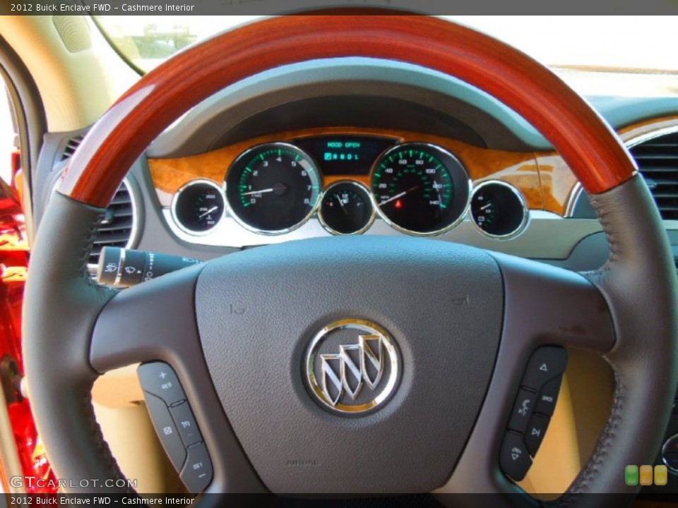 Cashmere Interior Steering Wheel for the 2012 Buick Enclave FWD #63594337