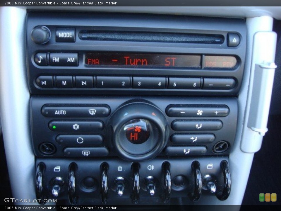 Space Grey/Panther Black Interior Controls for the 2005 Mini Cooper Convertible #63597529