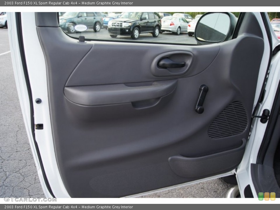 Medium Graphite Grey Interior Door Panel for the 2003 Ford F150 XL Sport Regular Cab 4x4 #63597544