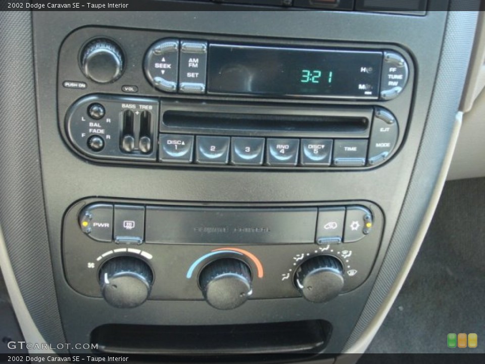 Taupe Interior Audio System for the 2002 Dodge Caravan SE #63598576
