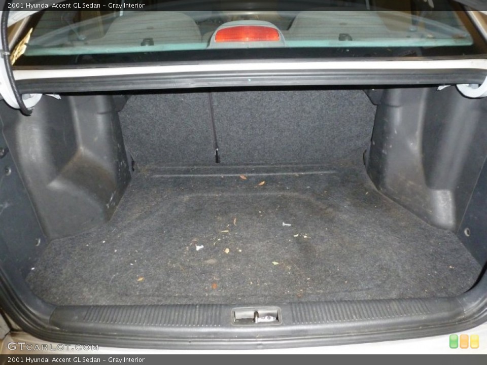 Gray Interior Trunk for the 2001 Hyundai Accent GL Sedan #63601426