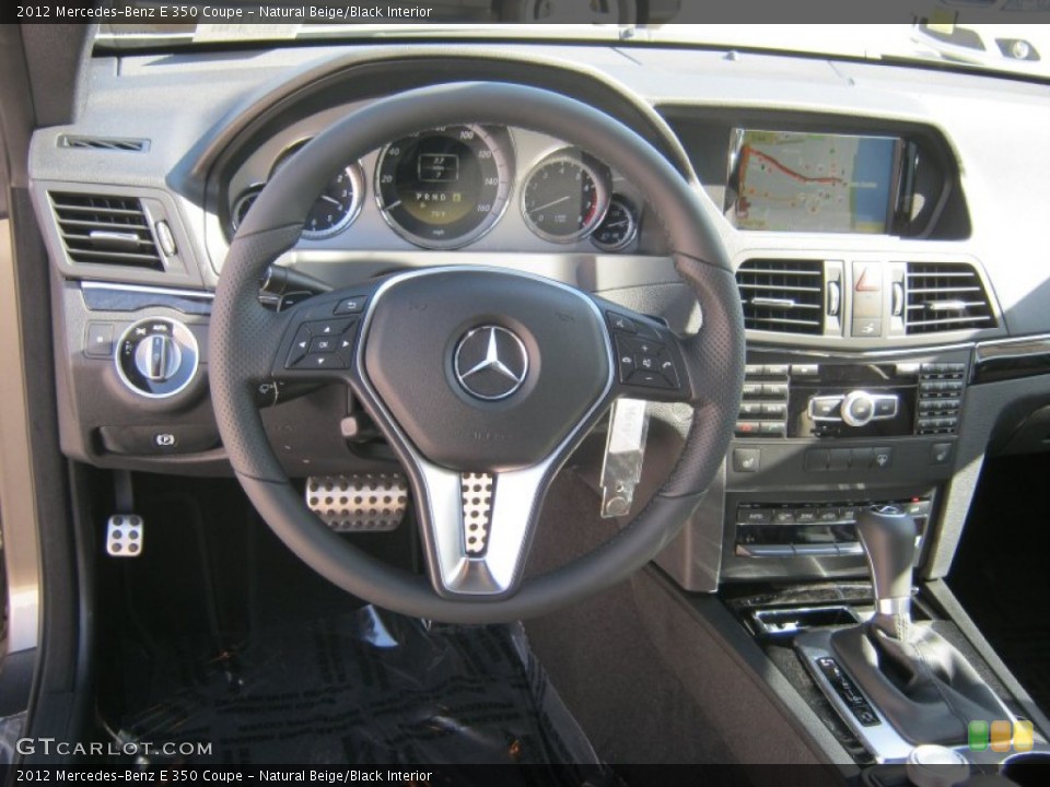 Natural Beige/Black Interior Dashboard for the 2012 Mercedes-Benz E 350 Coupe #63602701