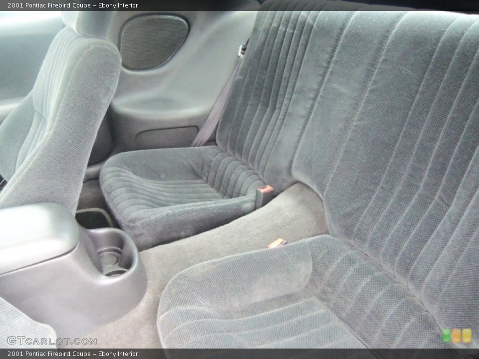 Ebony Interior Rear Seat for the 2001 Pontiac Firebird Coupe #63603142