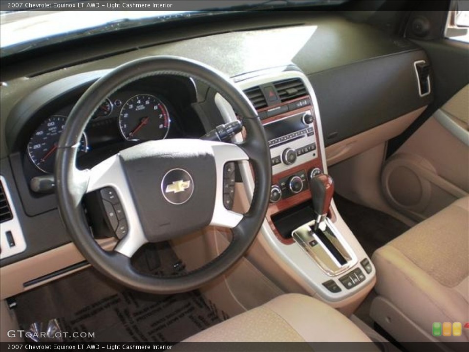 Light Cashmere Interior Dashboard for the 2007 Chevrolet Equinox LT AWD #63604510