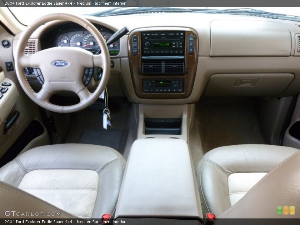 Medium Parchment Interior Dashboard for the 2004 Ford Explorer Eddie Bauer 4x4 #63606861