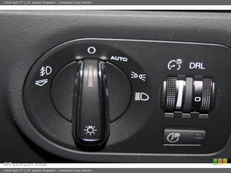 Limestone Grey Interior Controls for the 2009 Audi TT 2.0T quattro Roadster #63607014