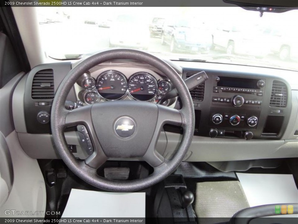 Dark Titanium Interior Dashboard for the 2009 Chevrolet Silverado 2500HD LS Crew Cab 4x4 #63610675