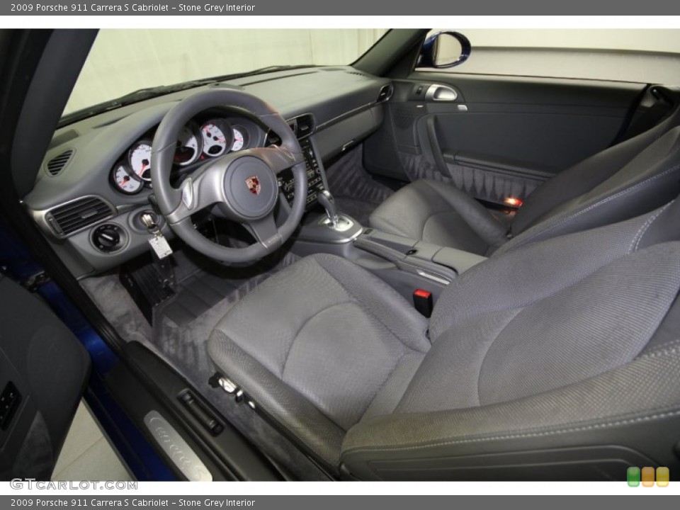 Stone Grey Interior Photo for the 2009 Porsche 911 Carrera S Cabriolet #63610900