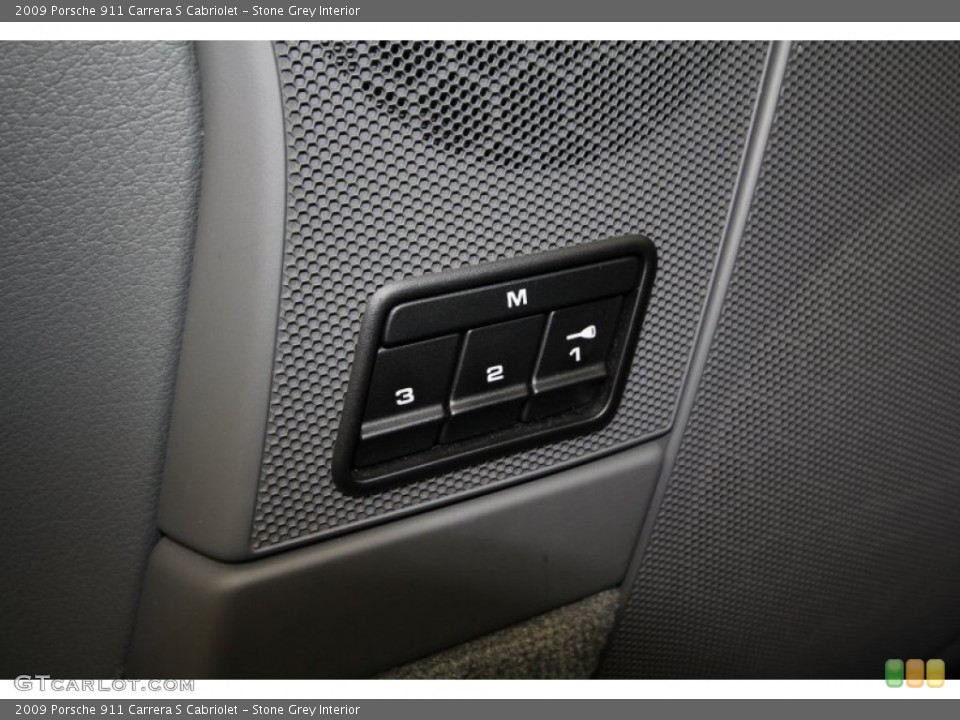 Stone Grey Interior Controls for the 2009 Porsche 911 Carrera S Cabriolet #63610938