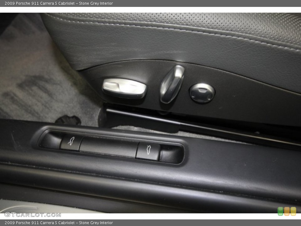 Stone Grey Interior Controls for the 2009 Porsche 911 Carrera S Cabriolet #63610945