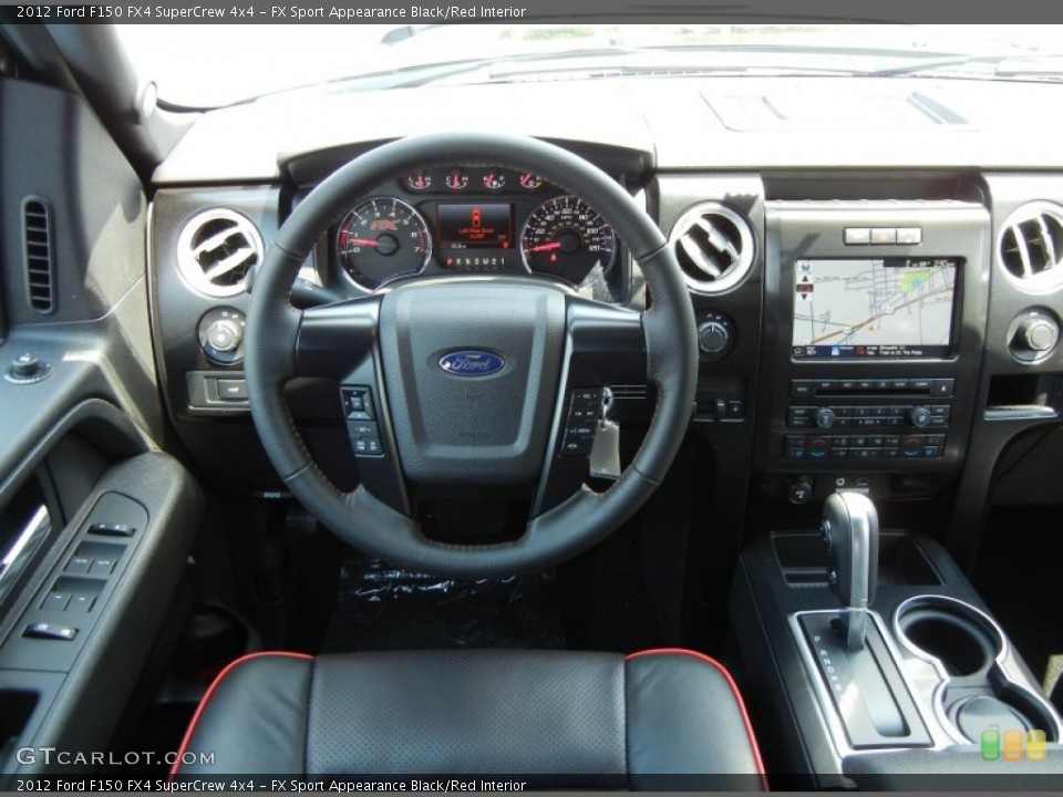 FX Sport Appearance Black/Red Interior Dashboard for the 2012 Ford F150 FX4 SuperCrew 4x4 #63613015