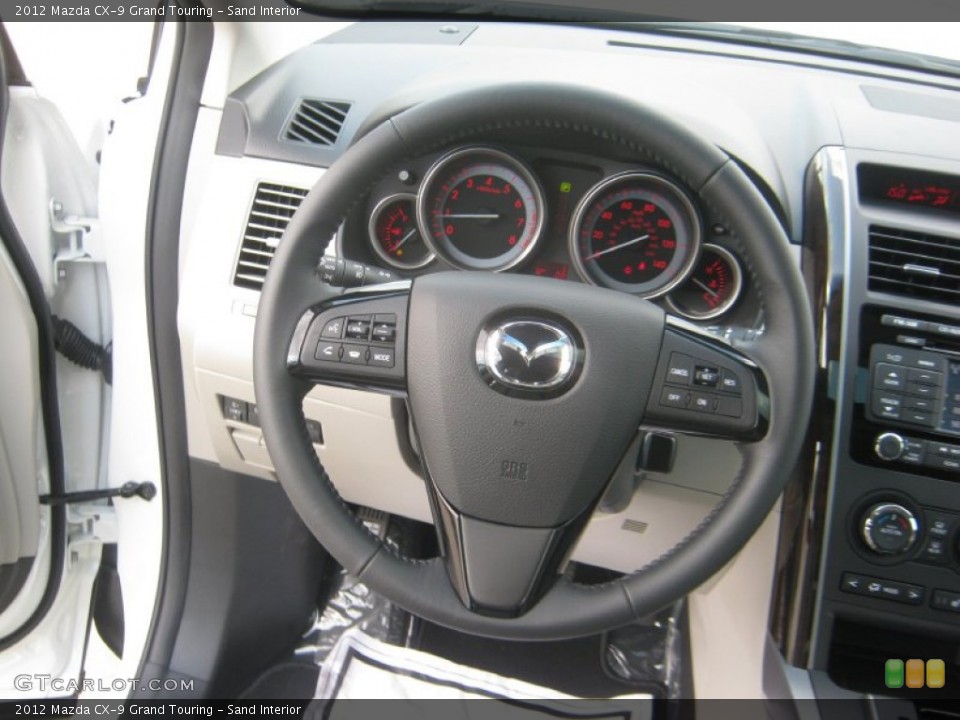 Sand Interior Steering Wheel for the 2012 Mazda CX-9 Grand Touring #63615463