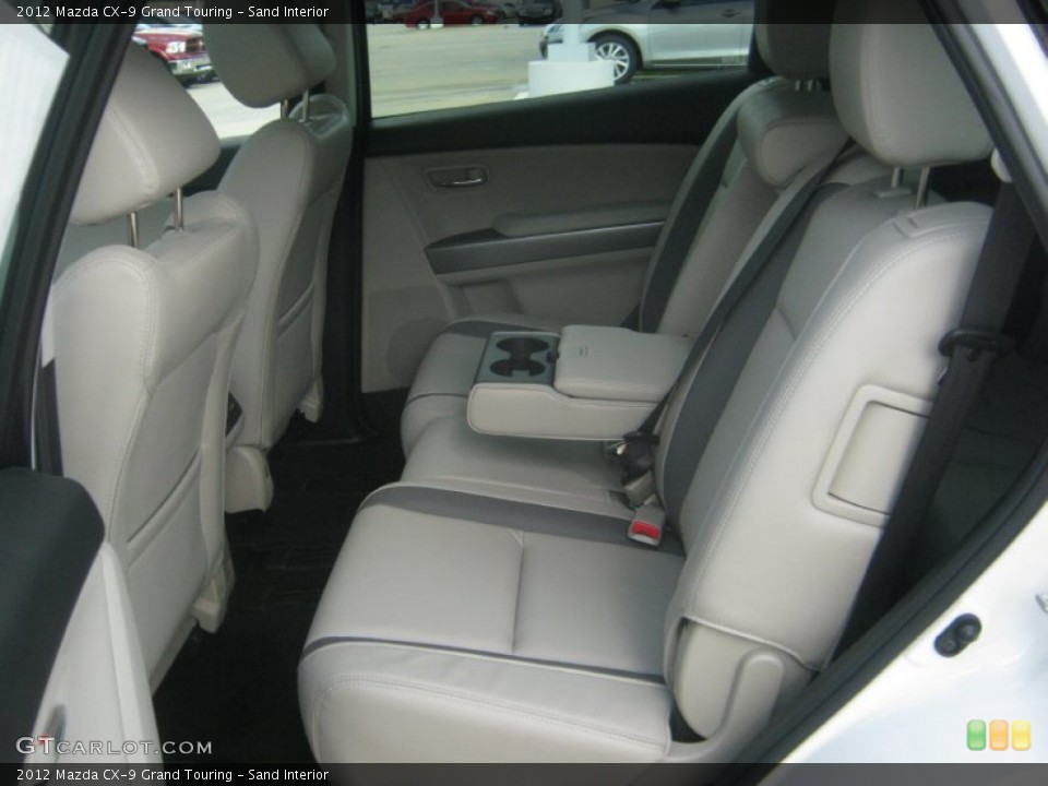 Sand Interior Rear Seat for the 2012 Mazda CX-9 Grand Touring #63615507